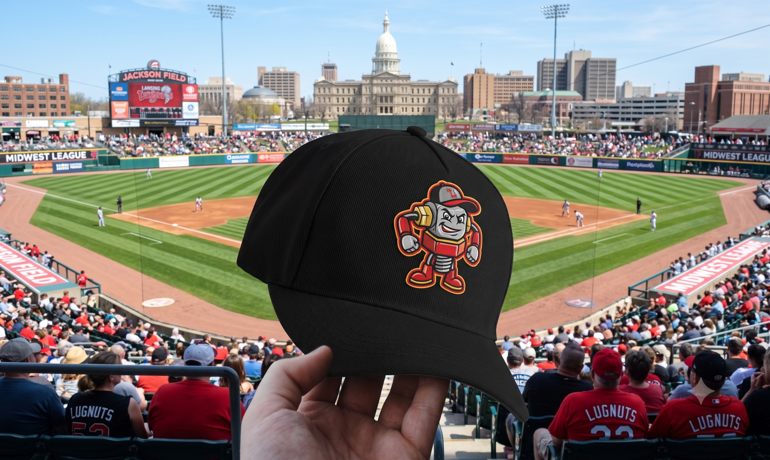 About Us Lansing Lugnuts ballpark in downtown Lansing